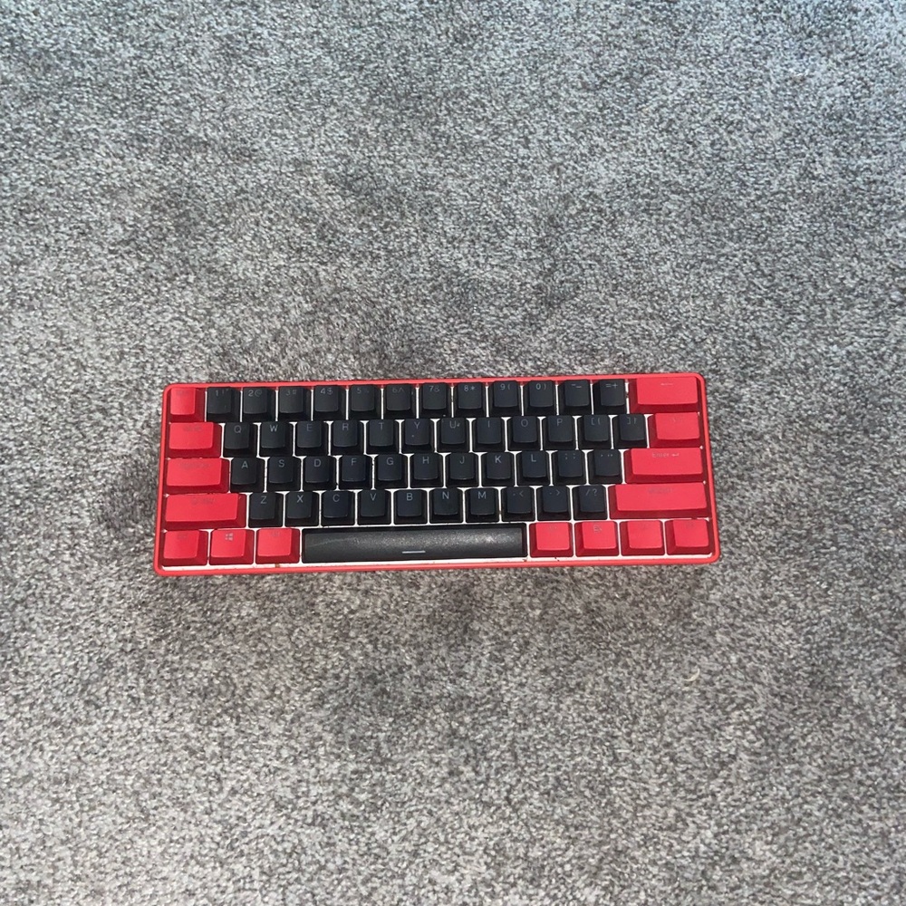 Red and Black Mechanical Keyboard